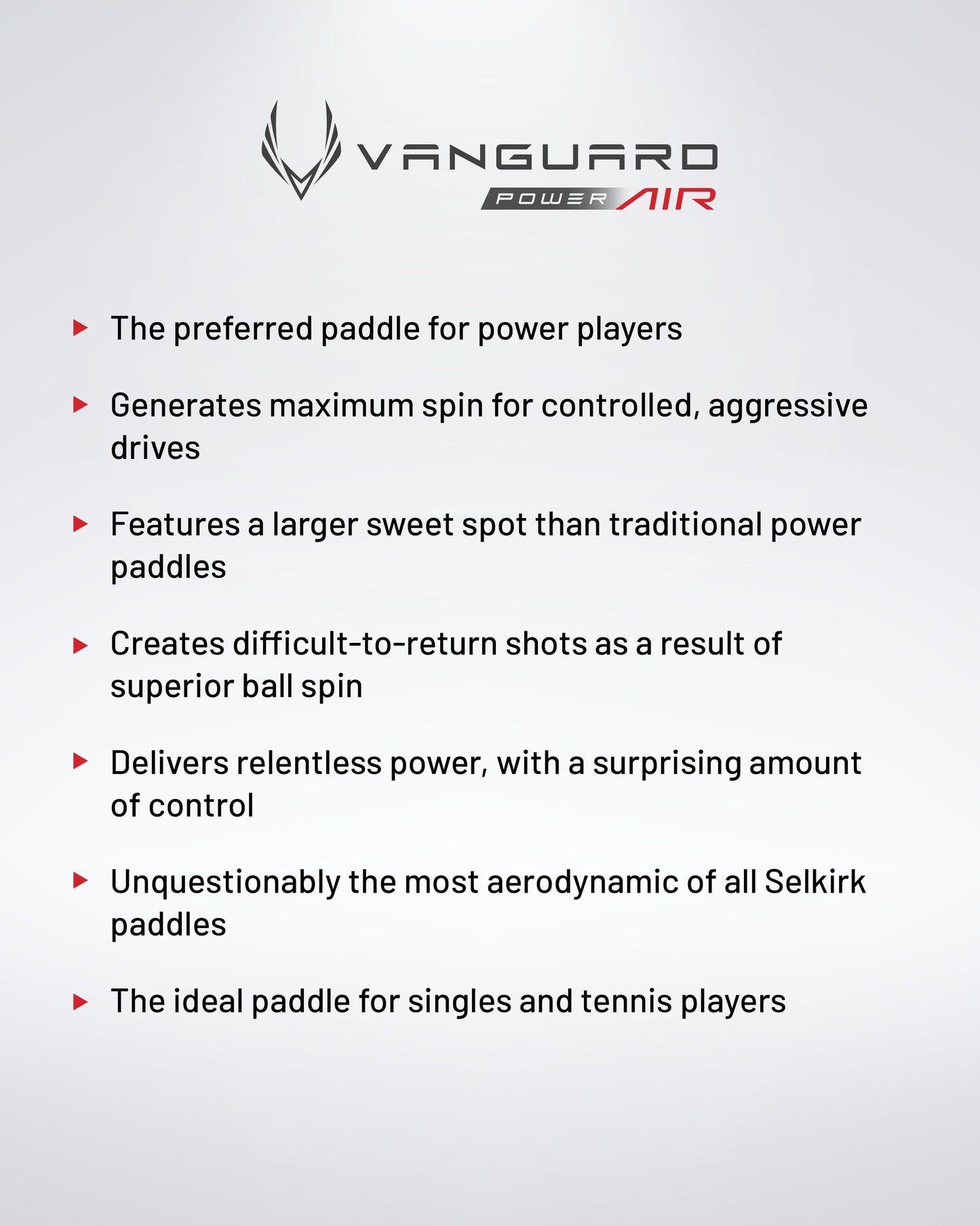 Vanguard Power Air S2 by Selkirk Sport
